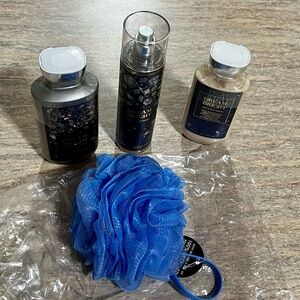 Bath & Body Works Discontinued Dream Bright Mist, lotion, Shower gel with Loofah
